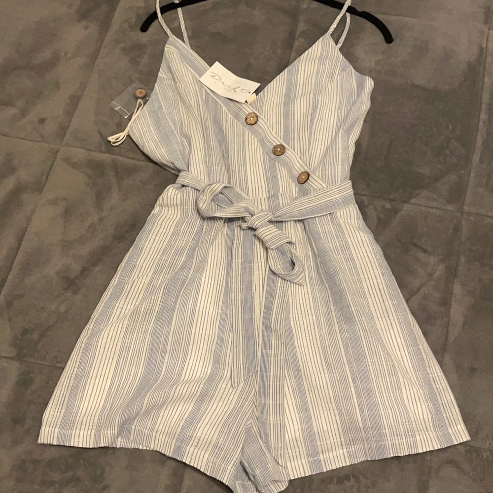 Navy Blue Romper